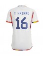 Moški Nogometna dresi replika Belgija Thorgan Hazard #16 Gostujoči SP 2022 Kratek rokav